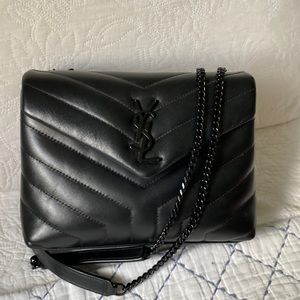 Saint Laurent Small Matelasse Lou Lou calfskin Flaptop Y Quilted Shoulder bag